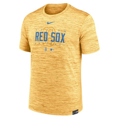 Boston Red Sox City Connect Velocity Practice Performance T-Shirt - Gold | Nike