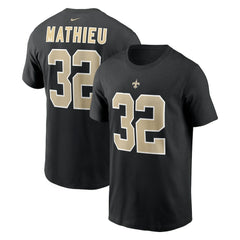 NFL New Orleans Saints Tyrann Mathieu  Player Name & Number T-Shirt
