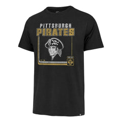 Pittsburgh Pirates Cooperstown Collection Borderline Franklin T-Shirt - Black | 47 brand