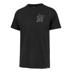 Miami Marlins Turn Back Franklin T-Shirt - Black | 47 brand