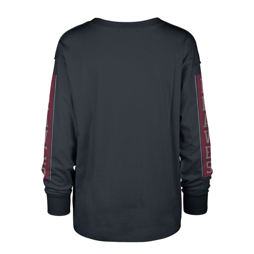 Atlanta Braves Women's Statement Long Sleeve T-Shirt - Navy | 47 brand