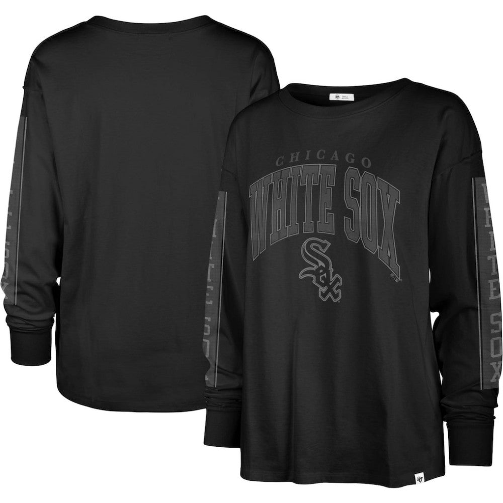 Chicago White Sox Women's Statement Long Sleeve T-Shirt - Black | 47 brand
