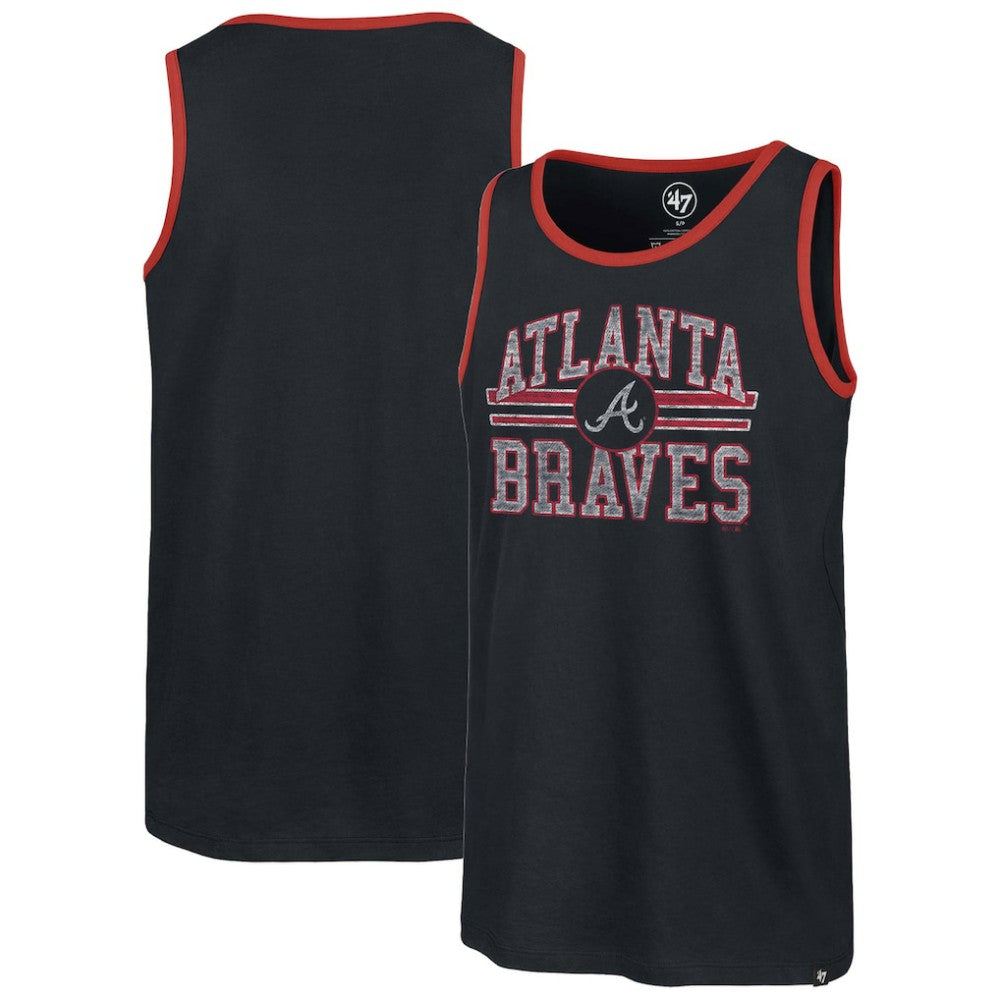 Atlanta Braves Winger Franklin Tank Top - Navy | 47 brand