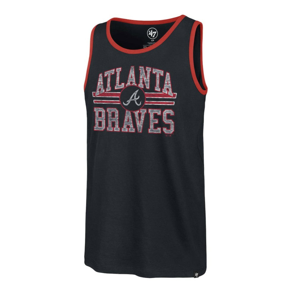 Atlanta Braves Winger Franklin Tank Top - Navy | 47 brand