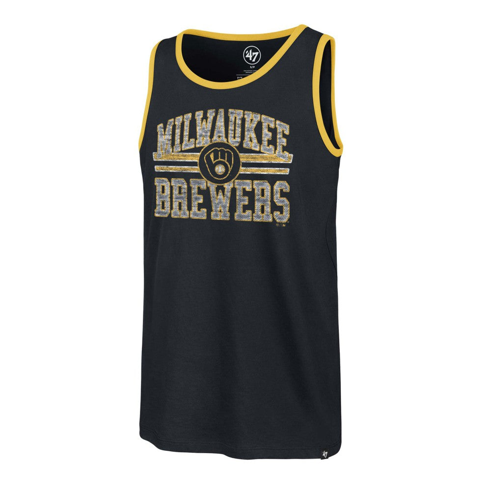 Milwaukee Brewers Winger Franklin Tank Top - Navy | 47 brand