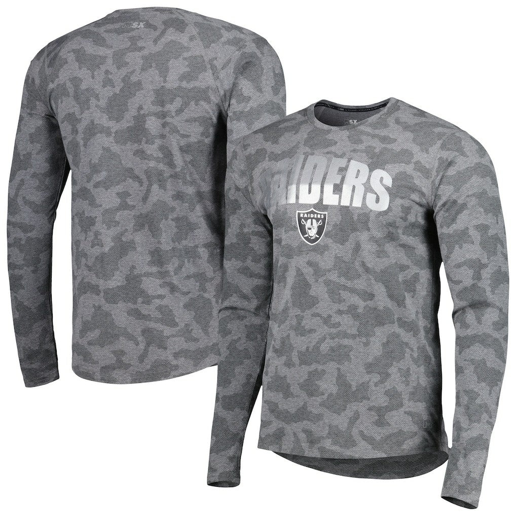 NFL Las Vegas Raiders MSX by Michael Strahan Performance Camo Long Sleeve T-Shirt