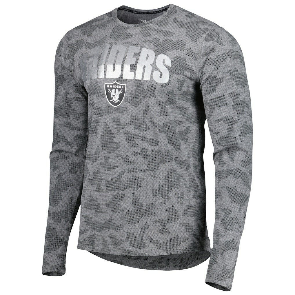 NFL Las Vegas Raiders MSX by Michael Strahan Performance Camo Long Sleeve T-Shirt