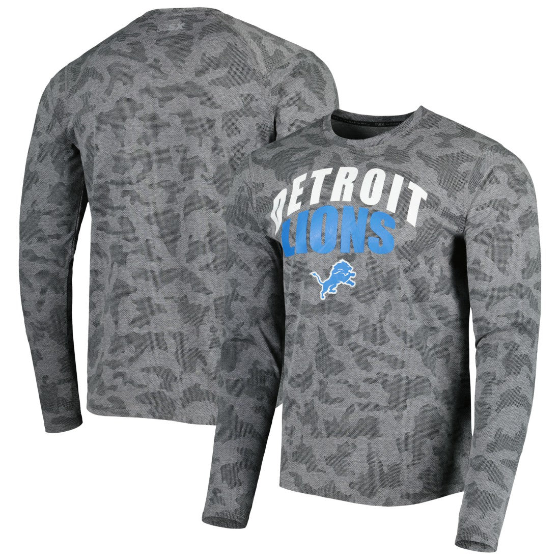 NFL Detroit Lions MSX by Michael Strahan Performance Camo Long Sleeve T-Shirt