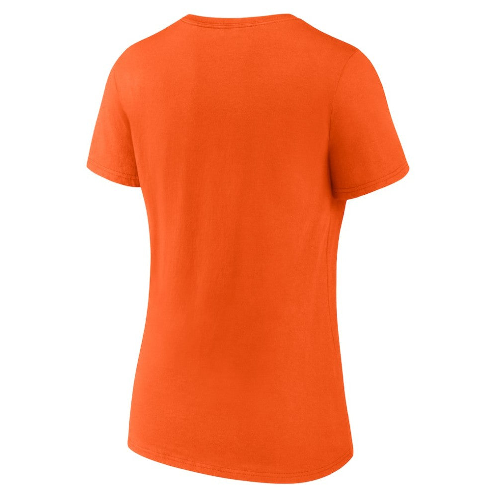 Philadelphia Flyers Fanatics Women's Primary Logo Team V-Neck T-Shirt