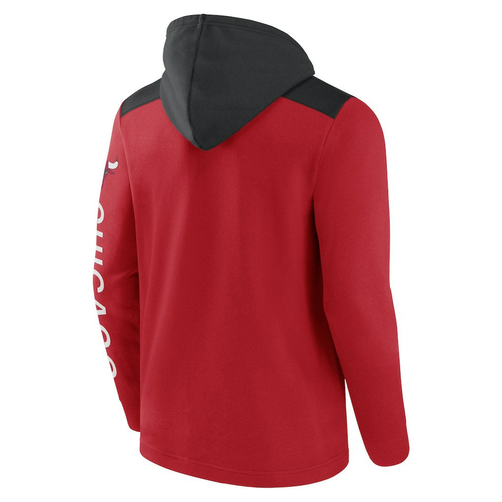 Chicago Bulls Skyhook Colorblock Full-Zip Hoodie - Red/Black | Fanatics cheap
