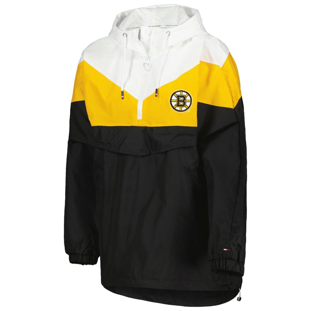 Boston Bruins Tommy Hilfiger Women's Staci Half-Zip Windbreaker Jacket