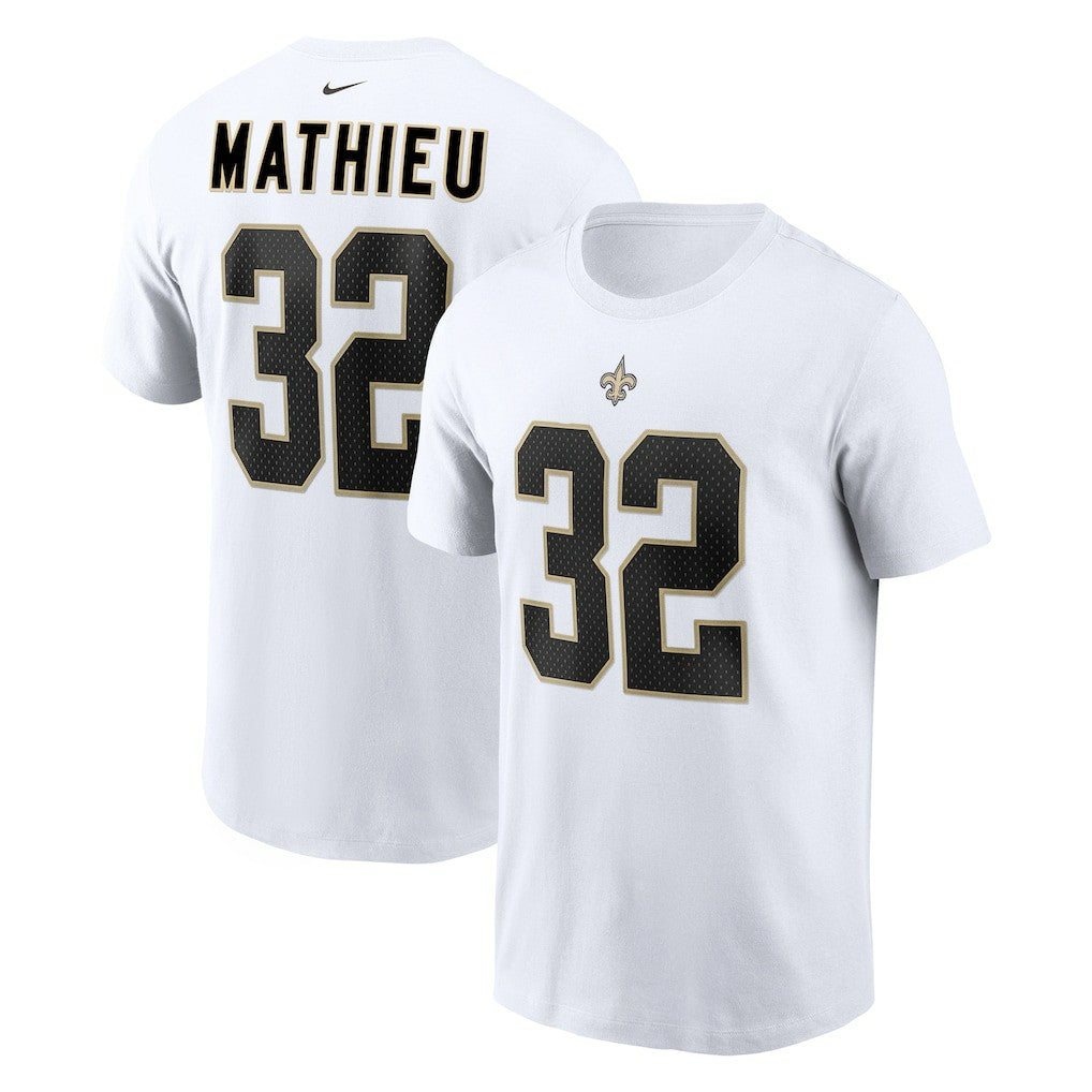 NFL New Orleans Saints Tyrann Mathieu  Player Name & Number T-Shirt