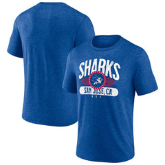 San Jose Sharks Badge of Honor Tri-Blend T-Shirt