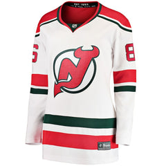 Jack Hughes New Jersey Devils Fanatics Women's Alternate Breakaway Jersey