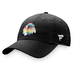 Chicago Blackhawks Fanatics Team Logo Pride Adjustable Hat