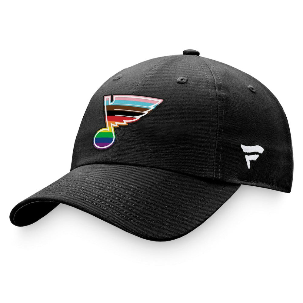 St. Louis Blues Fanatics Team Logo Pride Adjustable Hat