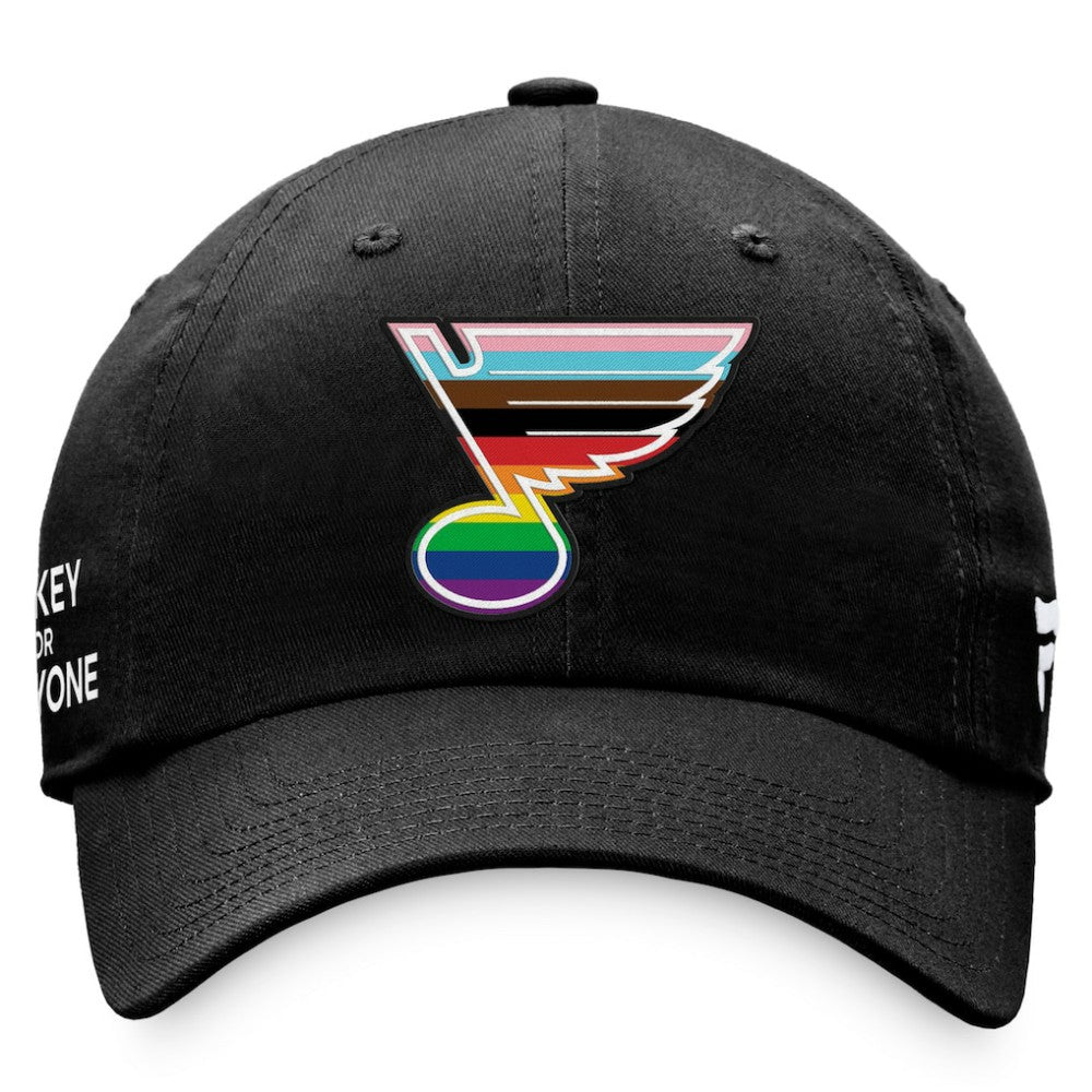 St. Louis Blues Fanatics Team Logo Pride Adjustable Hat