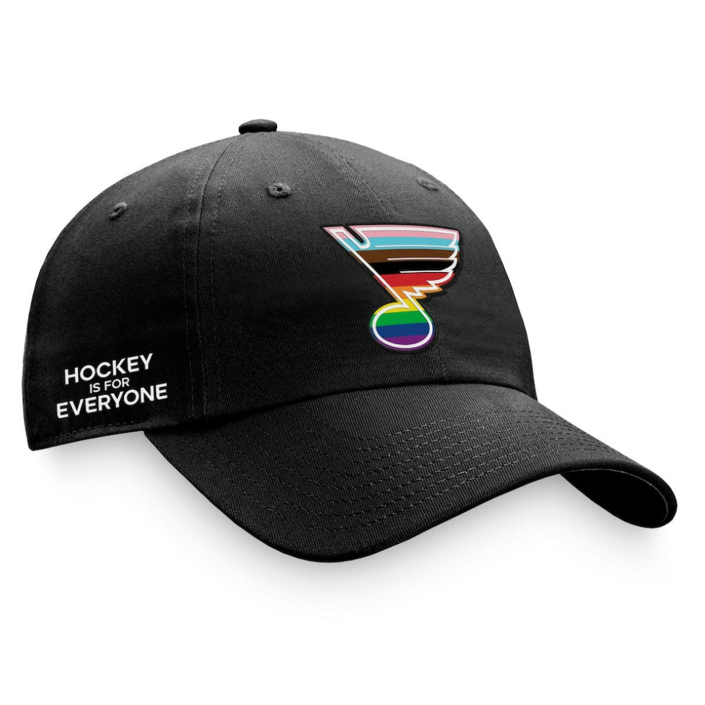 St. Louis Blues Fanatics Team Logo Pride Adjustable Hat