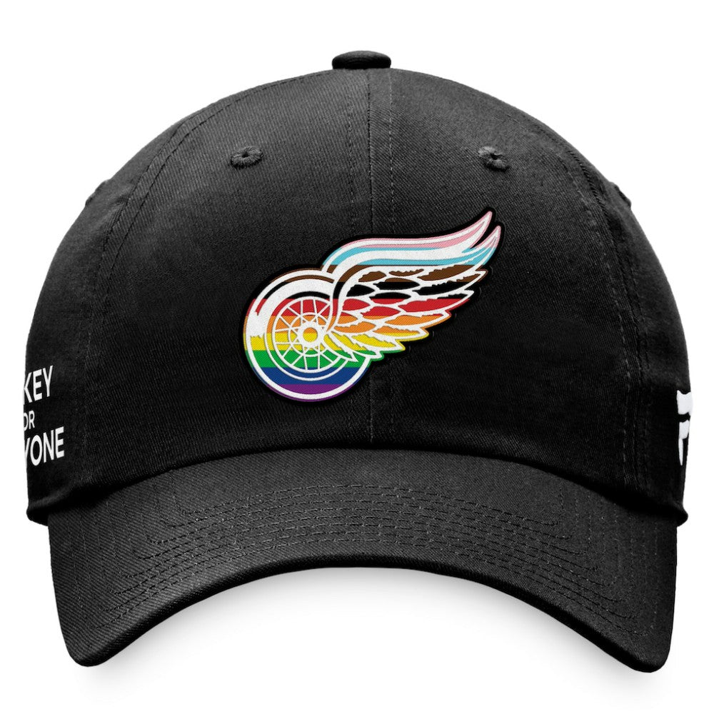 Detroit Red Wings Fanatics Team Logo Pride Adjustable Hat