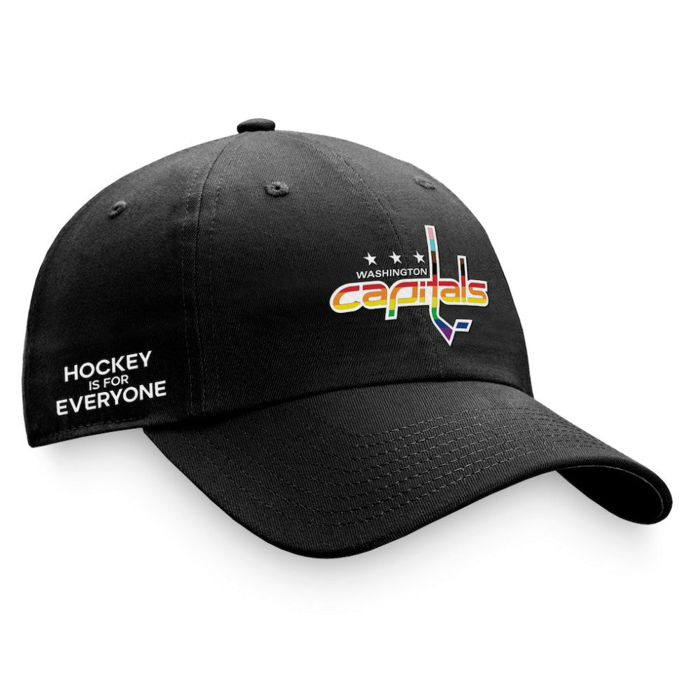 Washington Capitals Fanatics Team Logo Pride Adjustable Hat
