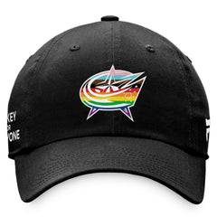 Columbus Blue Jackets Fanatics Team Logo Pride Adjustable Hat