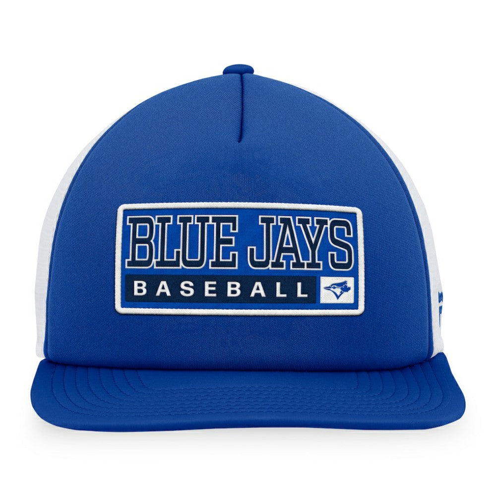 Toronto Blue Jays Majestic Foam Trucker Snapback Hat - Royal/White