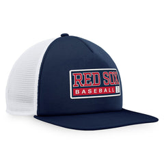 Boston Red Sox Majestic Foam Trucker Snapback Hat - Navy/White