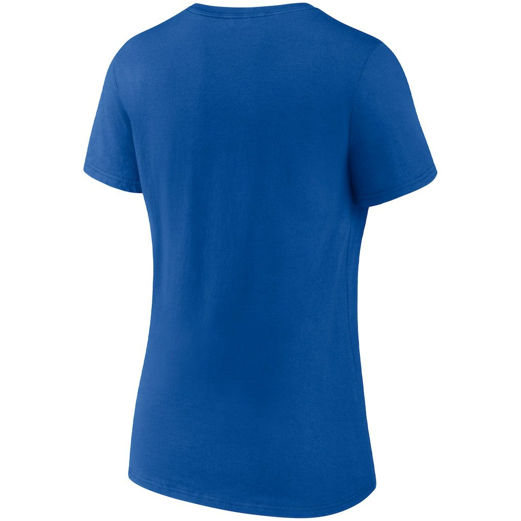 Philadelphia 76ers Women's Hometown Collection Broad Street Ballers V-Neck T-Shirt - Royal | Fanatics for sale