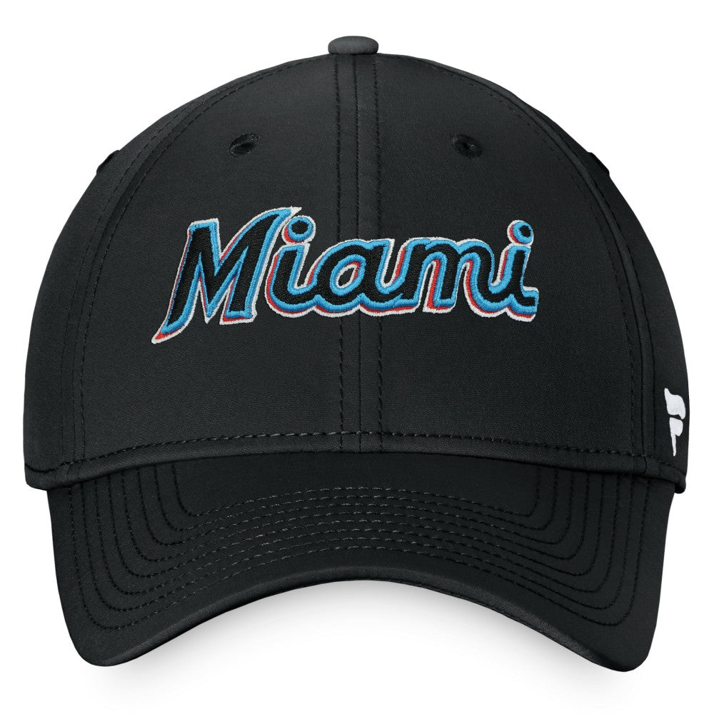 Miami Marlins Core Flex Hat - Black