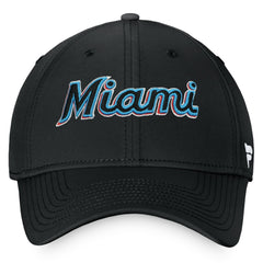 Miami Marlins Core Flex Hat - Black