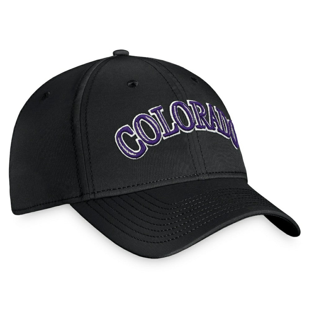 Colorado Rockies Core Flex Hat - Black