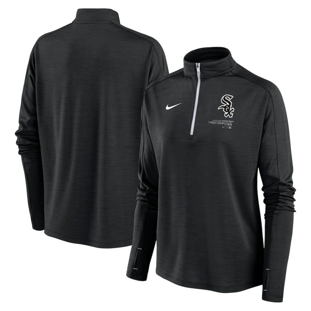 Chicago White Sox Women's Pacer Quarter-Zip Top - Black | Nike