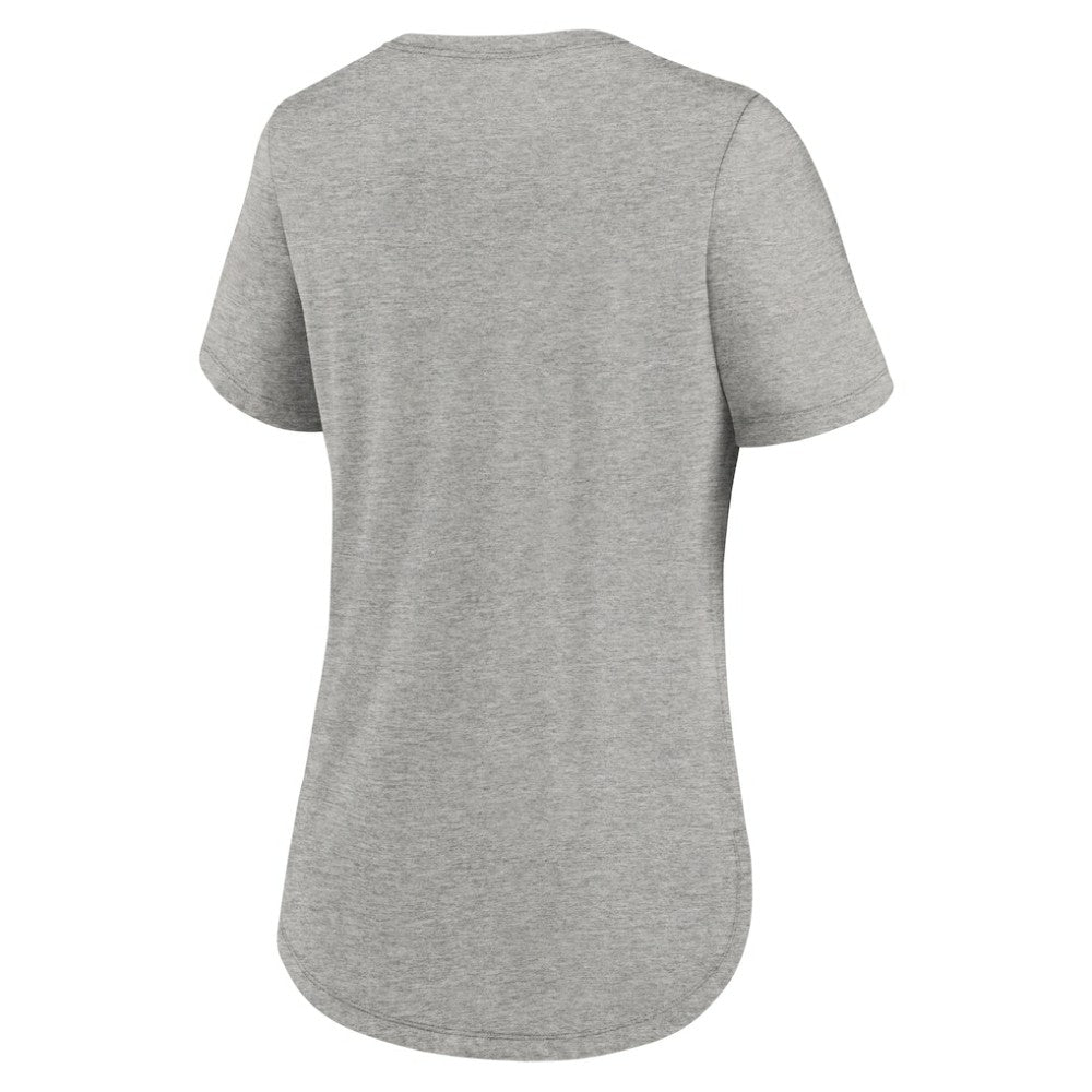 Washington Nationals Women's Hot Prospect Tri-Blend T-Shirt - Heather Gray | Nike