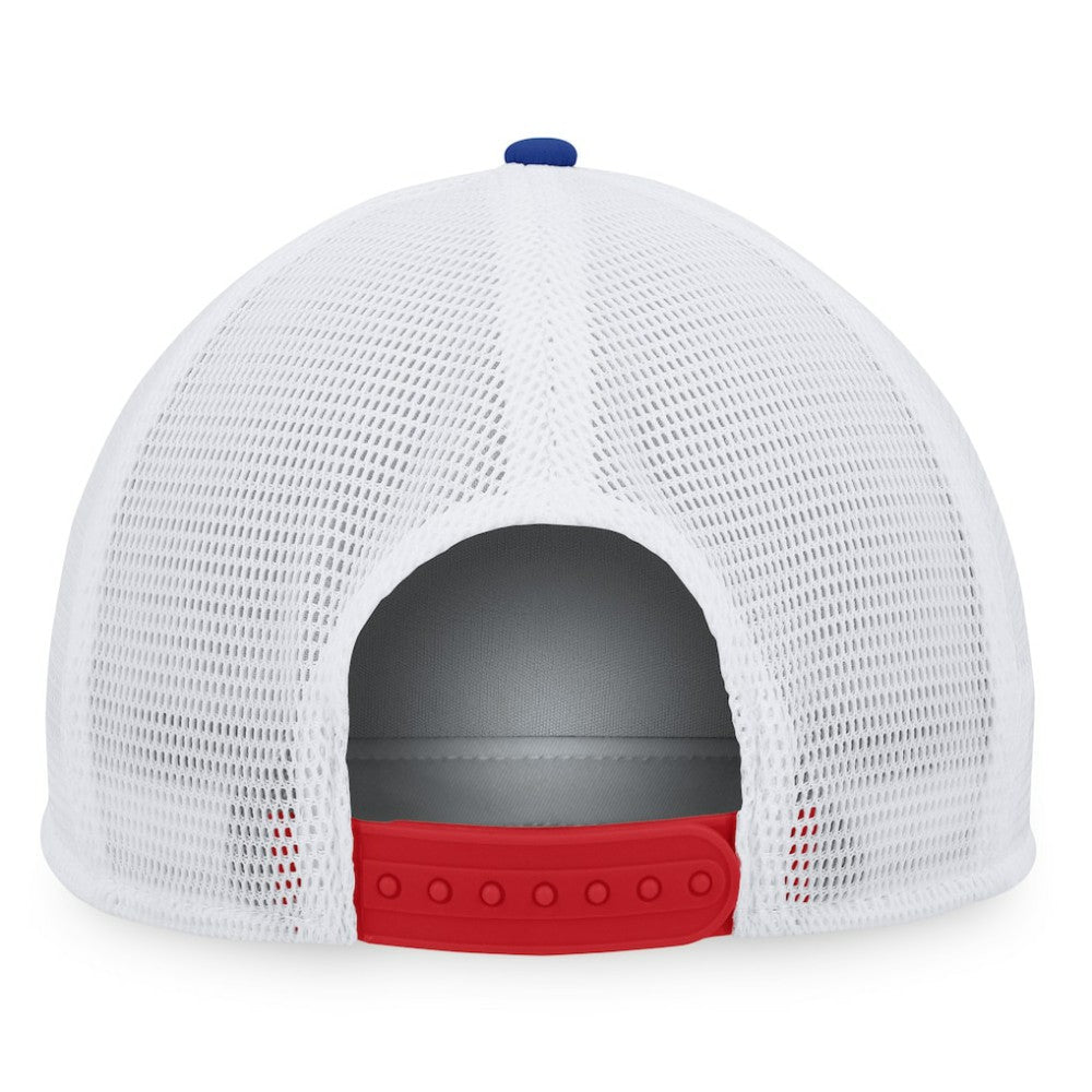 Chicago Cubs Heritage Foam Front Trucker Snapback Hat - Royal/Red