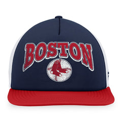 Boston Red Sox Heritage Foam Front Trucker Snapback Hat - Navy/Red