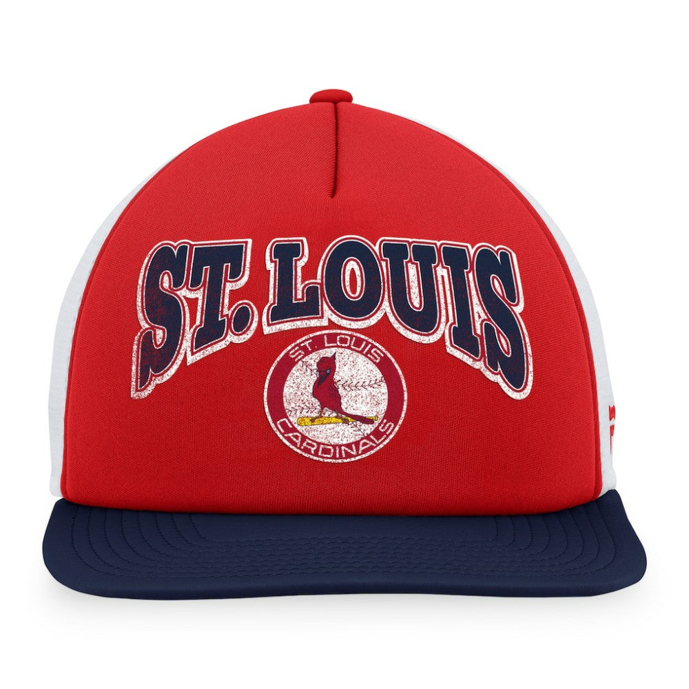 St. Louis Cardinals Heritage Foam Front Trucker Snapback Hat - Red/Navy