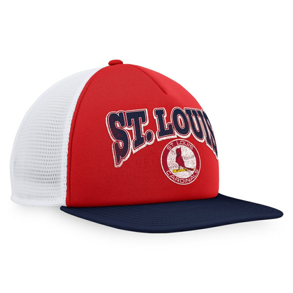 St. Louis Cardinals Heritage Foam Front Trucker Snapback Hat - Red/Navy