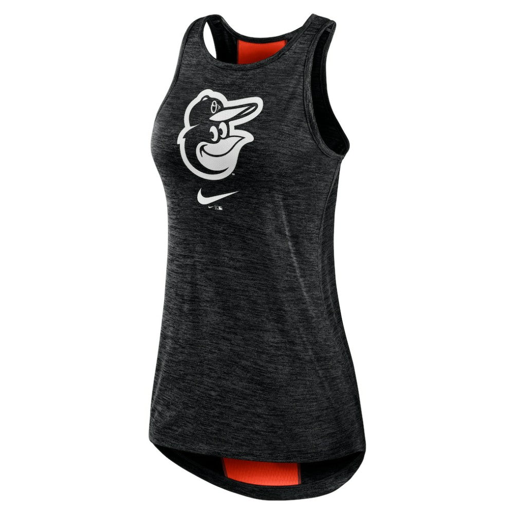 Baltimore Orioles Women's Right Mix High Neck Tank Top - Black | Nike