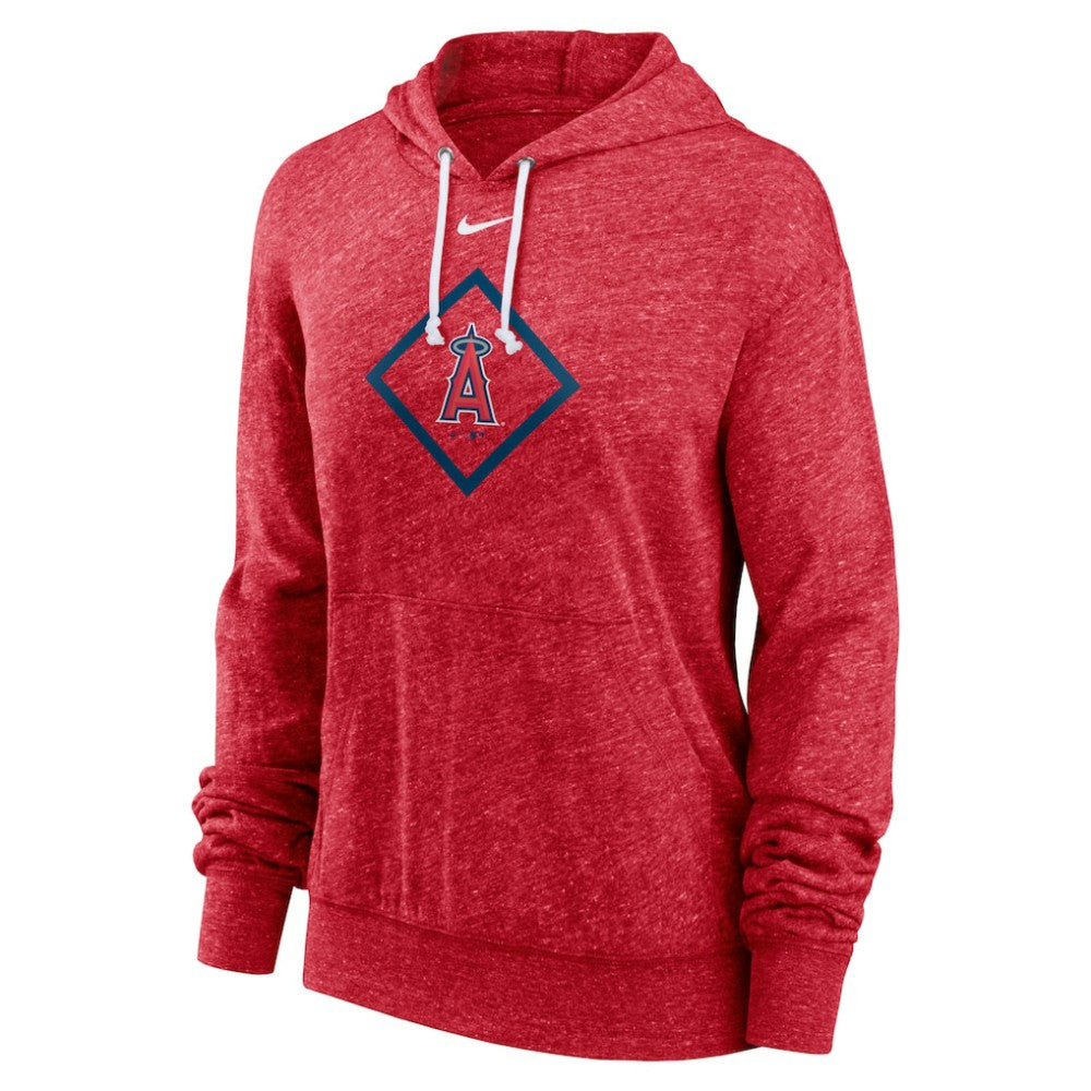 Los Angeles Angels Women's Diamond Icon Gym Vintage Lightweight Hooded Top - Red | Nike