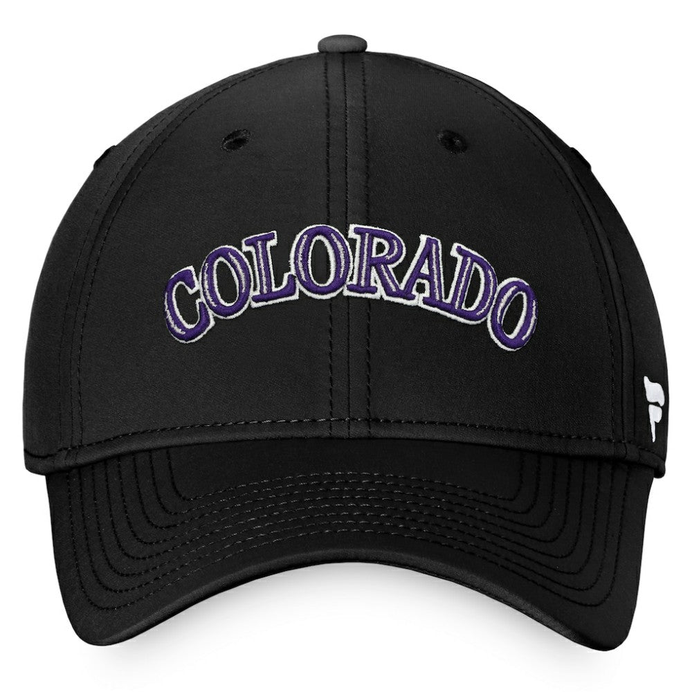 Colorado Rockies Cooperstown Core Flex Hat - Black