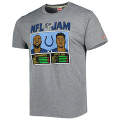 NFL Indianapolis Colts Jonathan Taylor & Shaquille Leonard  Homage Unisex NFL Jam Tri-Blend T-Shirt