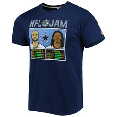 NFL Dallas Cowboys CeeDee Lamb & Dak Prescott  Homage Unisex NFL Jam Tri-Blend T-Shirt