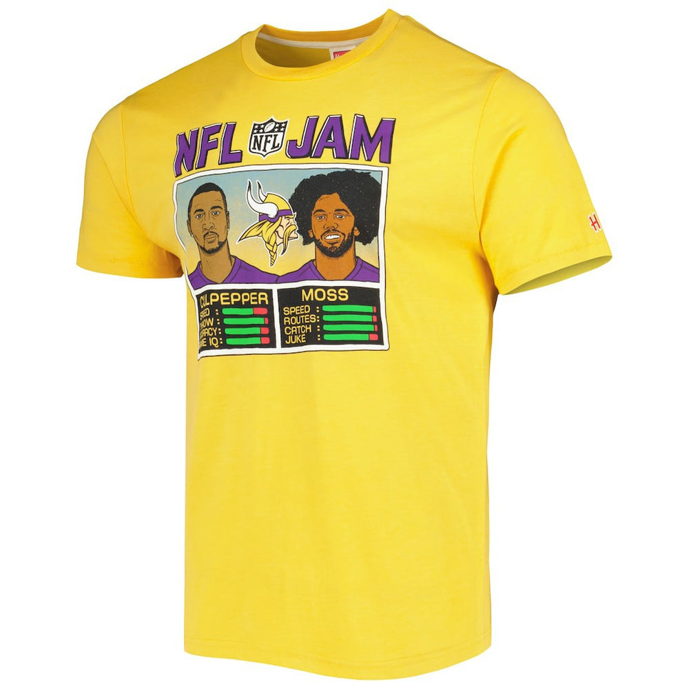 NFL Minnesota Vikings Randy Moss & Daunte Culpepper  Homage Unisex NFL Jam Retired Tri-Blend T-Shirt