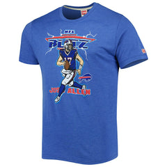 NFL Buffalo Bills Josh Allen  Homage Unisex NFL Blitz Player Tri-Blend T-Shirt