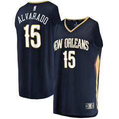 Jose Alvarado New Orleans Pelicans Fast Break Replica Jersey - Icon Edition - Navy | Fanatics on sale
