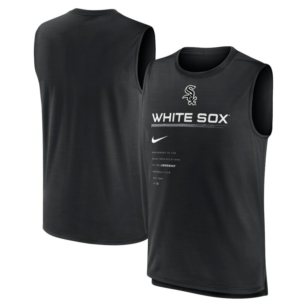 Chicago White Sox Exceed Performance Tank Top - Black | Nike