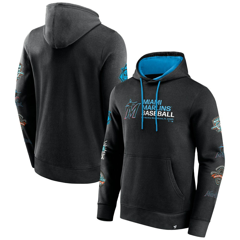 Miami Marlins Extra Innings Hoodie - Black