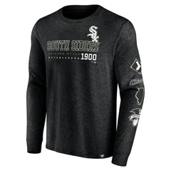 Chicago White Sox High Whip Pitcher Long Sleeve T-Shirt - Black