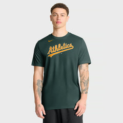 Athletics New Legend Wordmark Dri-FIT T-Shirt - Green | Nike