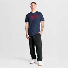 Minnesota Twins New Legend Wordmark Dri-FIT T-Shirt - Navy | Nike